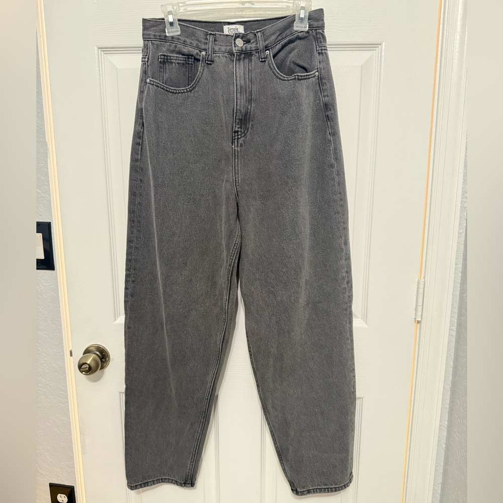 Black High Waisted Mom Jeans